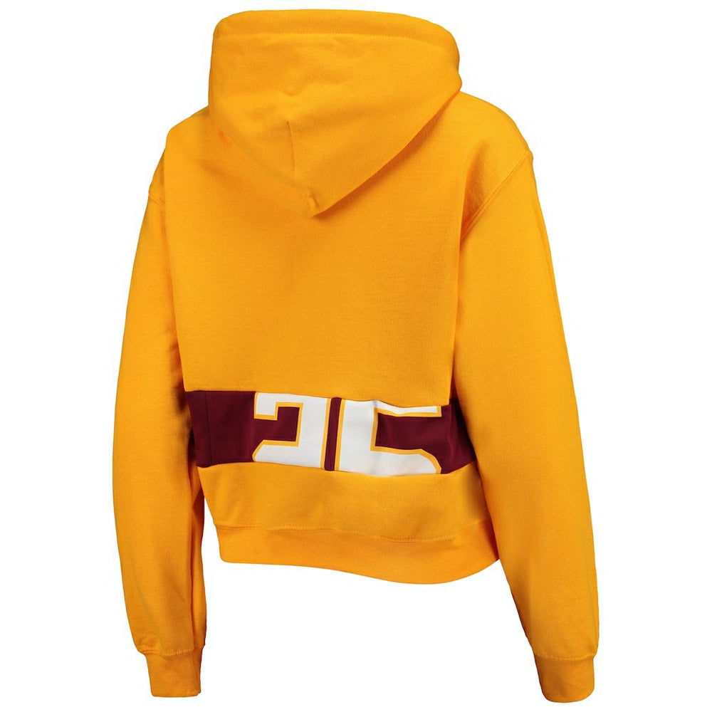 NFL Washington Commanders Refried Apparel Women's Cropped Pullover Hoodie