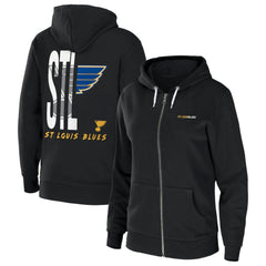 St. Louis Blues WEAR by Erin Andrews Women's Sponge Fleece Full-Zip Hoodie
