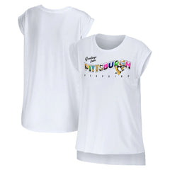 Pittsburgh Penguins WEAR by Erin Andrews Women's Greetings From Muscle T-Shirt