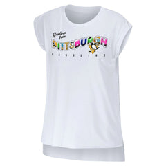 Pittsburgh Penguins WEAR by Erin Andrews Women's Greetings From Muscle T-Shirt