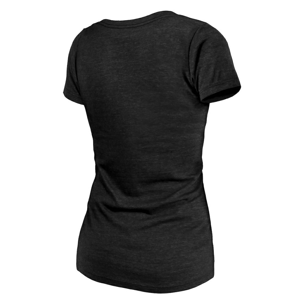 NFL Washington Commanders Majestic Threads Women's Bling Tri-Blend V-Neck T-Shirt