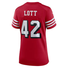 NFL San Francisco 49ers Ronnie Lott  Women's Alternate Game Jersey