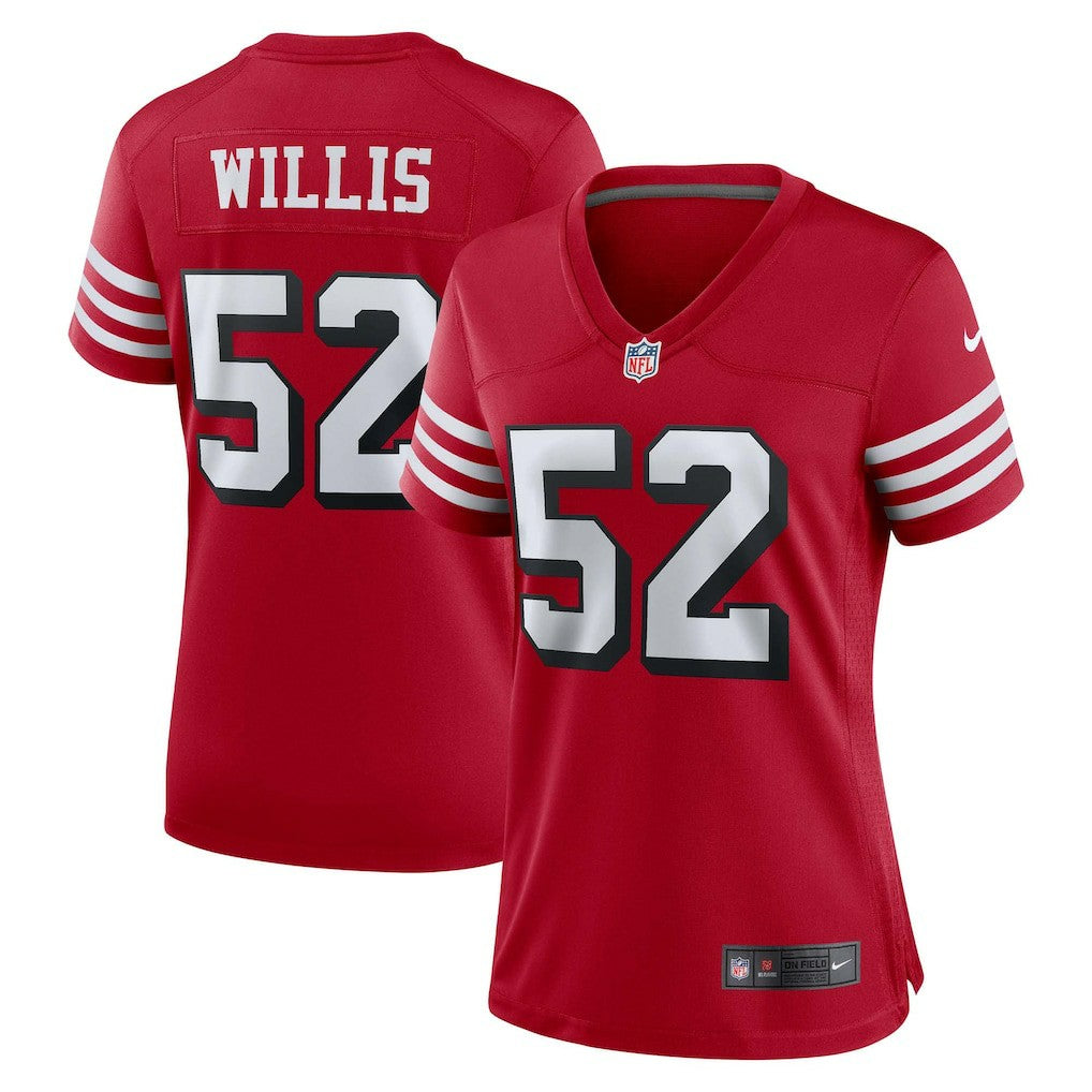 NFL San Francisco 49ers Patrick Willis  Women's Alternate Game Jersey