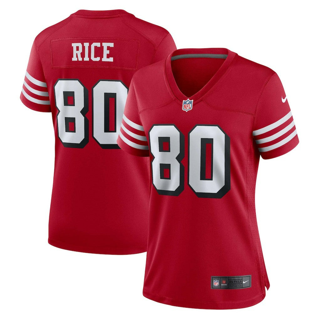 NFL San Francisco 49ers Jerry Rice  Women's Alternate Game Jersey