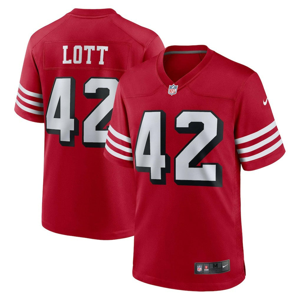 NFL San Francisco 49ers Ronnie Lott  Retired Player Alternate Game Jersey