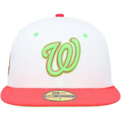 Washington Nationals  Robert F. Kennedy Memorial Stadium Strawberry Lolli 59FIFTY Fitted Hat - White/Coral | New Era