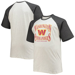NFL Washington Commanders Big & Tall Wordmark Raglan T-Shirt