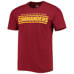 NFL Washington Commanders '47 Wordmark Imprint Super Rival T-Shirt
