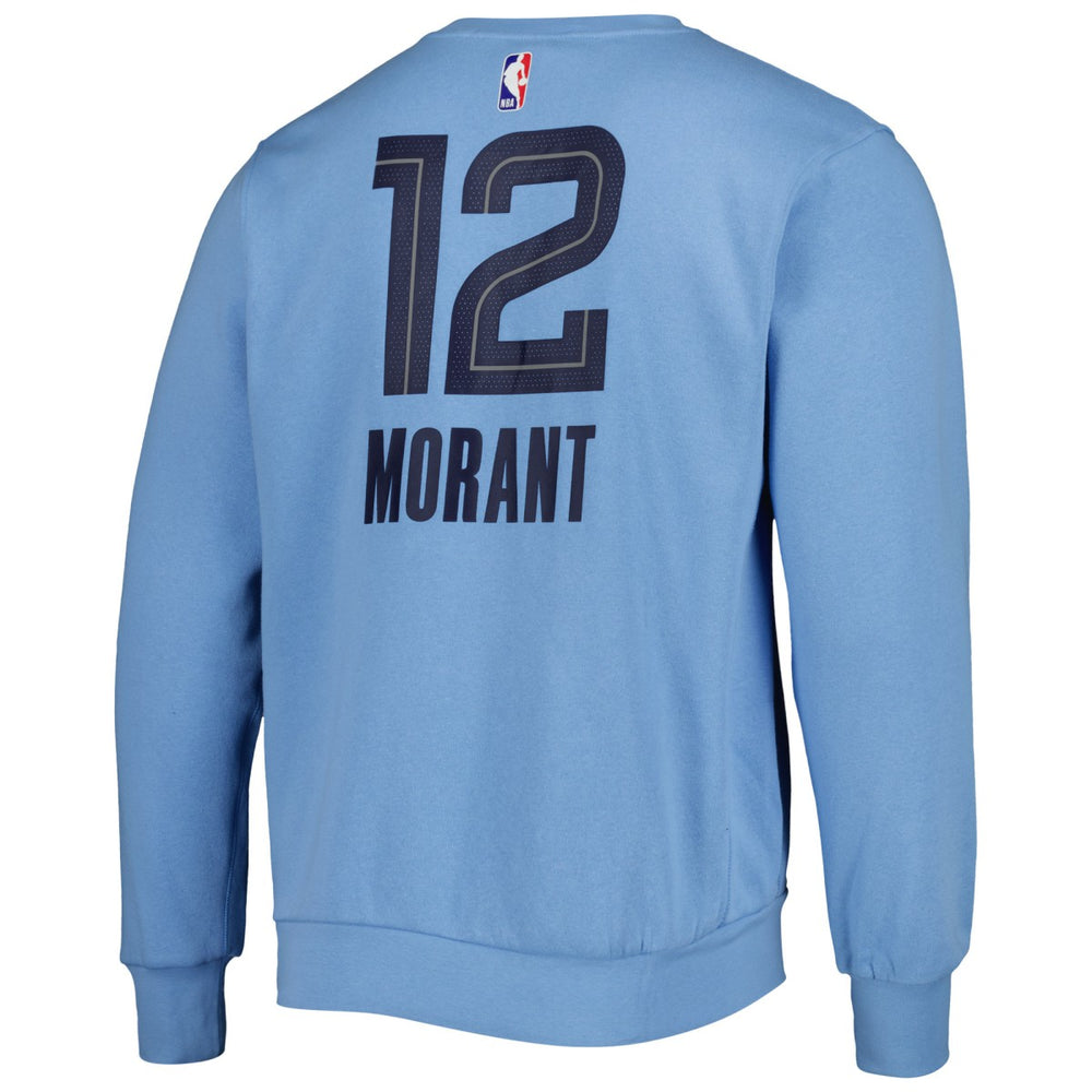 Ja Morant Memphis Grizzlies Jordan Brand Statement Name & Number Pullover Sweatshirt - Light Blue for sale
