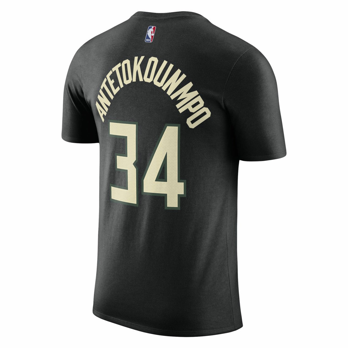 Giannis Antetokounmpo Milwaukee Bucks Jordan Brand 2022/23 Statement Edition Name & Number T-Shirt - Black sale