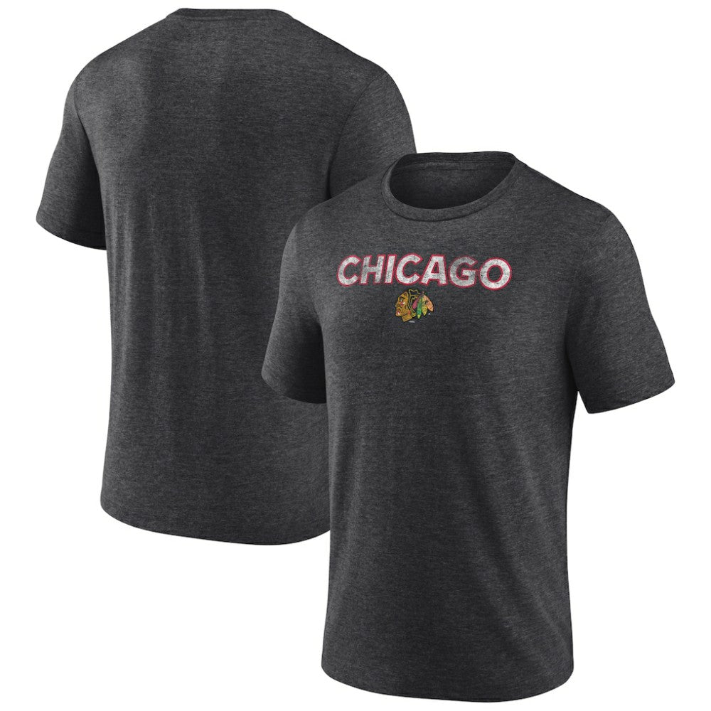 Chicago Blackhawks Wraparound Tri-Blend T-Shirt