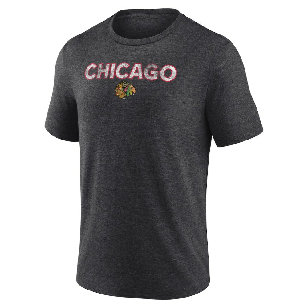 Chicago Blackhawks Wraparound Tri-Blend T-Shirt
