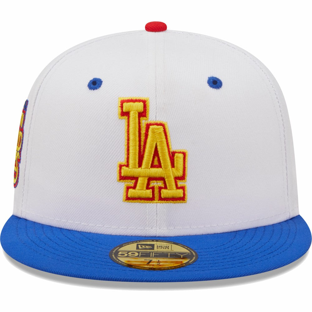 Los Angeles Dodgers 75th World Series Cherry Lolli 59FIFTY Fitted Hat - White/Royal | New Era