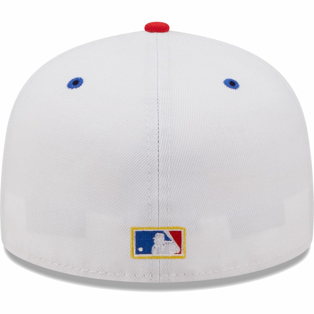 Los Angeles Dodgers 75th World Series Cherry Lolli 59FIFTY Fitted Hat - White/Royal | New Era