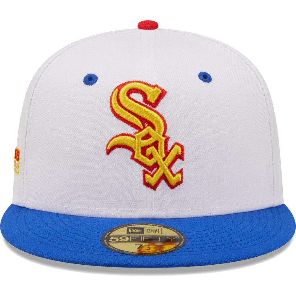 Chicago White Sox 2005 World Series Cherry Lolli 59FIFTY Fitted Hat - White/Royal | New Era