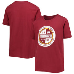 NFL Washington Commanders Youth Secondary Logo T-Shirt