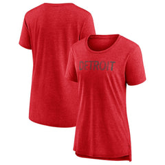 Detroit Red Wings Women's Slow Whistle Tri-Blend T-Shirt