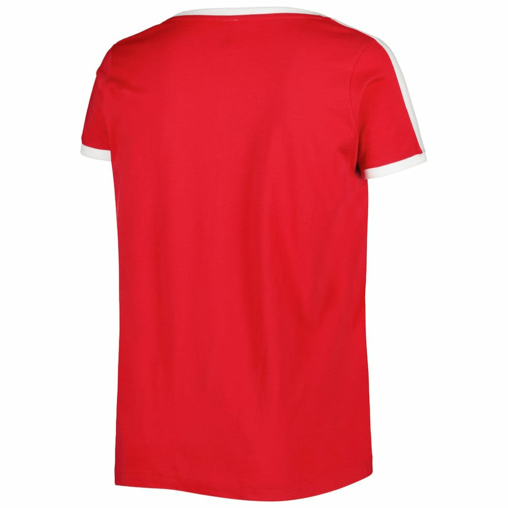 Washington Nationals Soft as a Grape Women's Plus Size V-Neck T-Shirt - Red