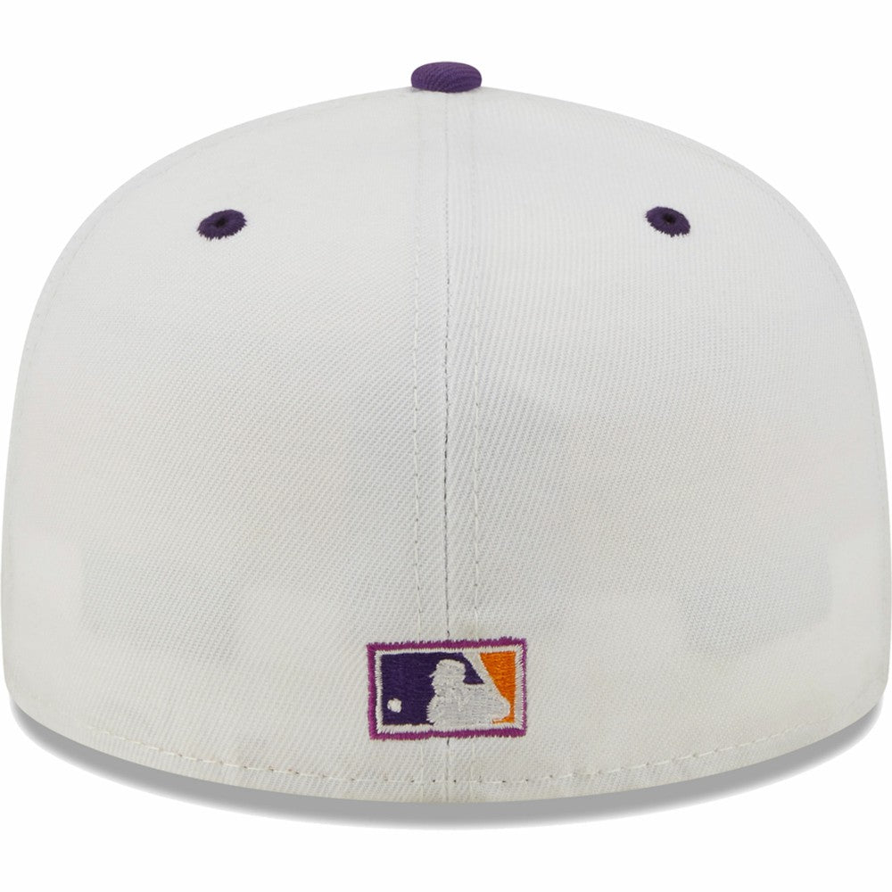 Los Angeles Dodgers 40th Anniversary at Dodger Stadium Grape Lolli 59FIFTY Fitted Hat - White/Purple | New Era
