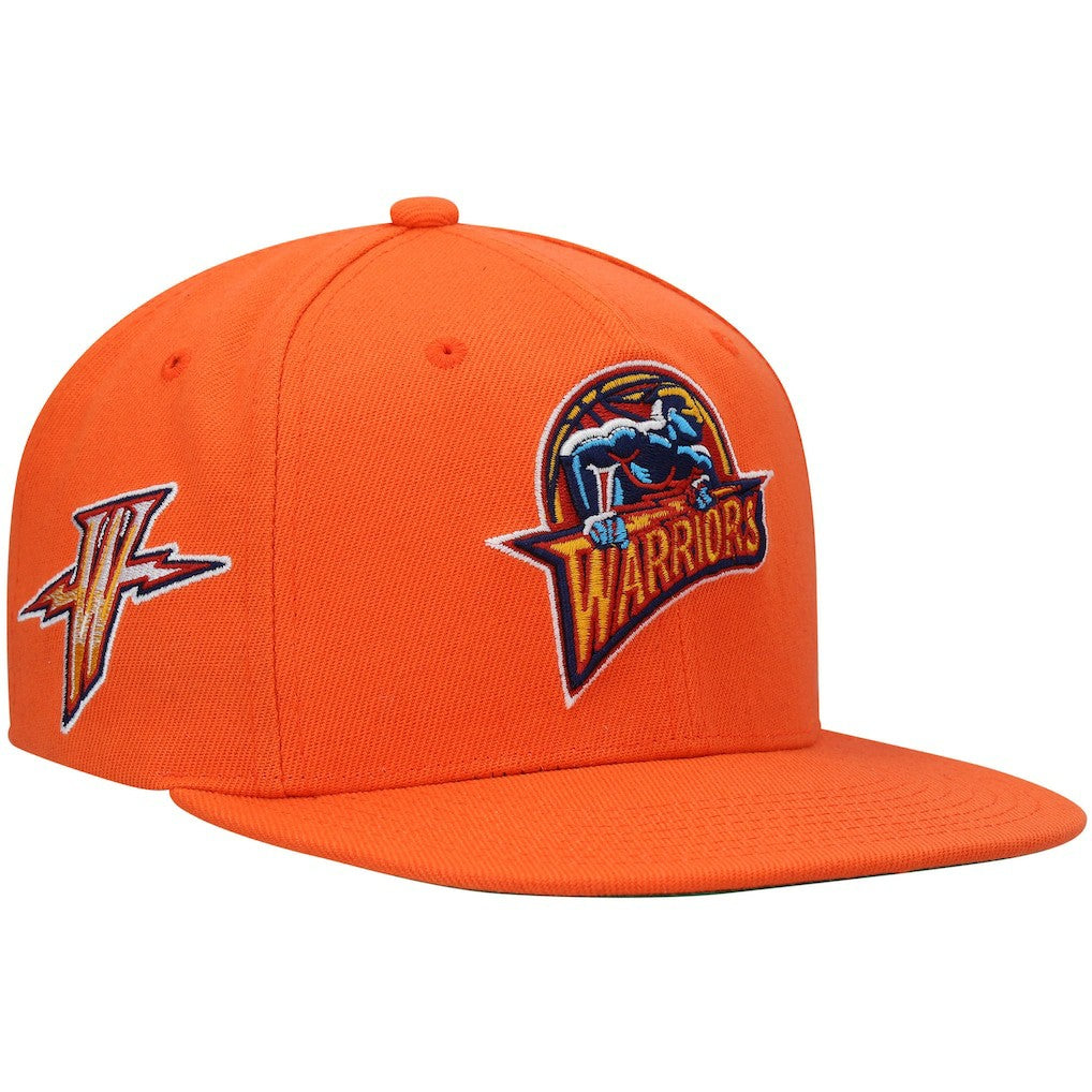 Golden State Warriors Hardwood Classics Snapback Hat sale - Orange | Mitchell & Ness cheap