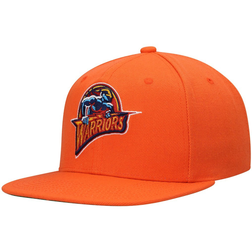 Golden State Warriors Hardwood Classics Snapback Hat sale - Orange | Mitchell & Ness cheap