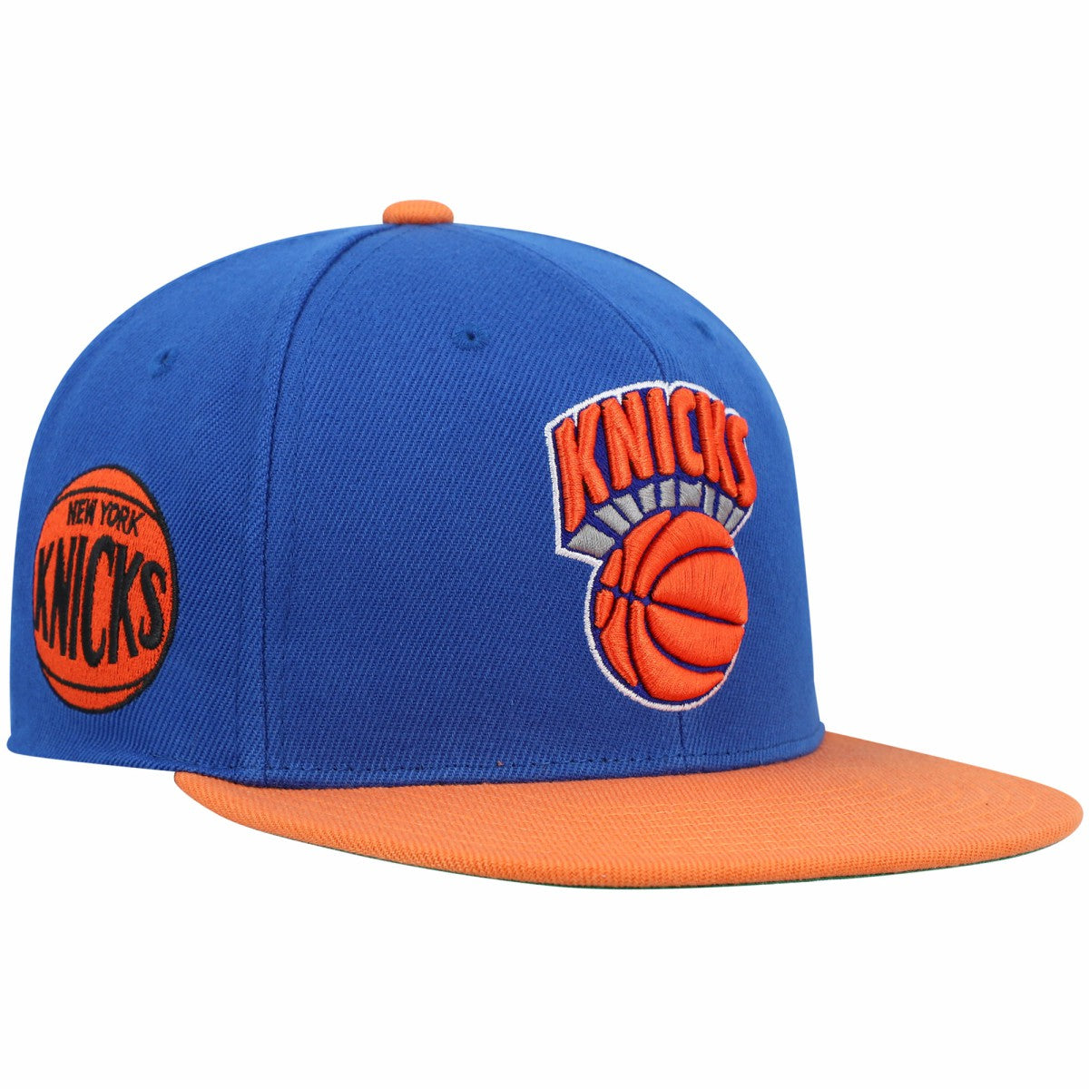 New York Knicks Hardwood Classics Snapback Hat - Blue/Orange | Mitchell & Ness shop