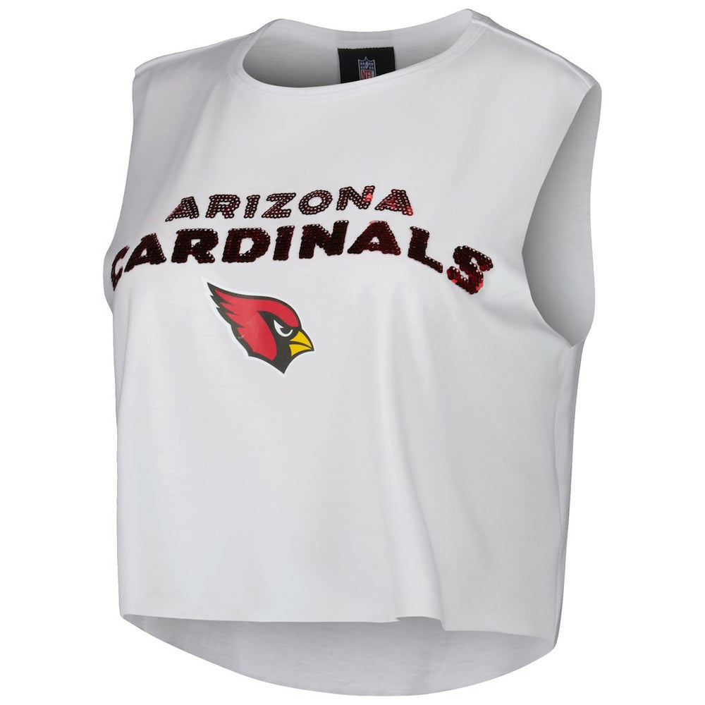 NFL Arizona Cardinals Cuce Women's Sequin Cropped Tank Top
