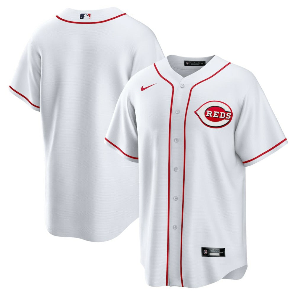Cincinnati Reds Home Blank Replica Jersey - White | Nike