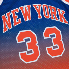 Patrick Ewing New York Knicks 1991/92 Hardwood Classics Fadeaway Swingman Player Jersey - Orange/Royal | Mitchell & Ness shop