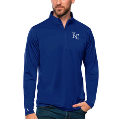 Kansas City Royals Antigua Tribute Quarter-Zip Pullover Top - Royal