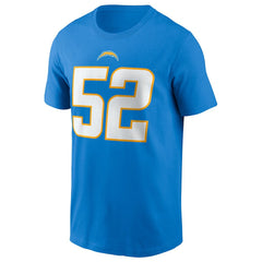 NFL Los Angeles Chargers Khalil Mack  Player Name & Number T-Shirt