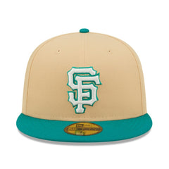San Francisco Giants  Mango Forest 59FIFTY fitted hat - Natural/Teal | New Era