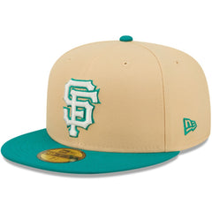 San Francisco Giants  Mango Forest 59FIFTY fitted hat - Natural/Teal | New Era