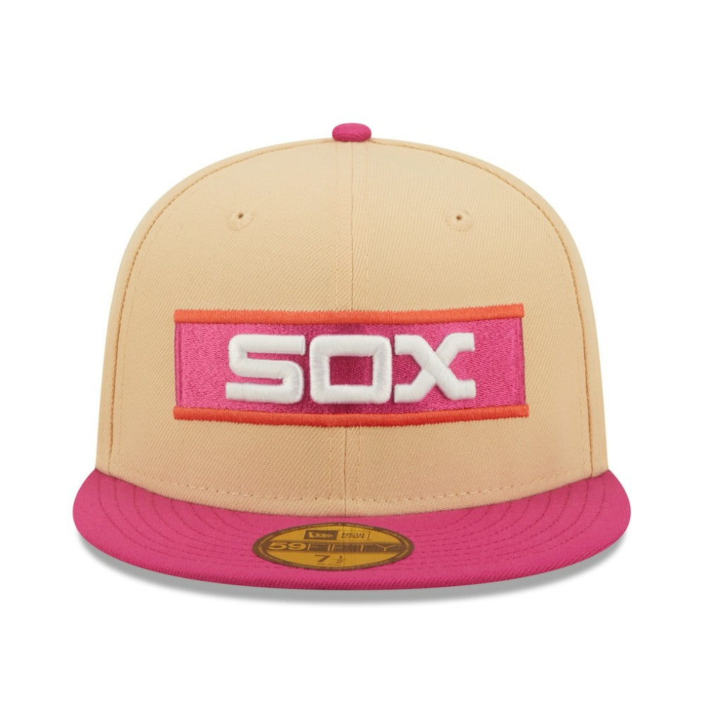 Chicago White Sox 1933 MLB All-Star Game 50th Anniversary Mango Passion 59FIFTY Fitted Hat - Orange/Pink | New Era