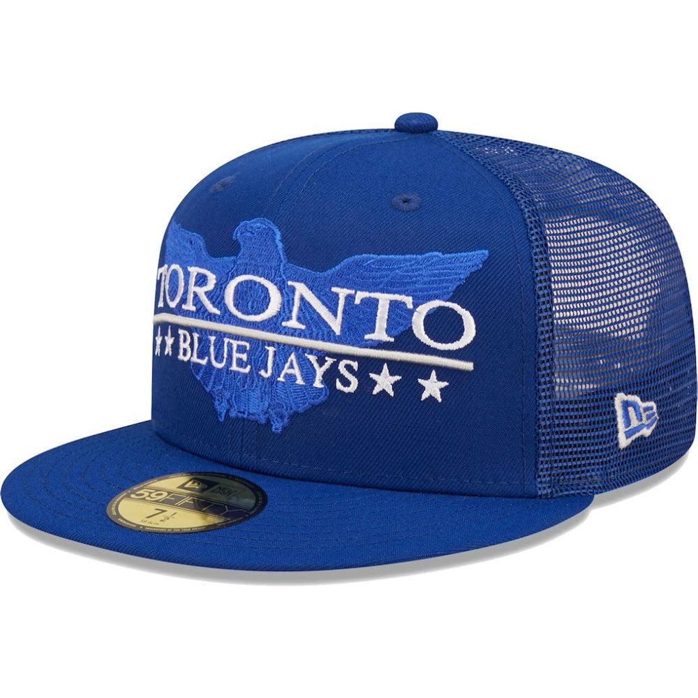 Toronto Blue Jays Patriot Trucker 9FIFTY Snapback Hat - Royal | New Era
