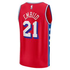 Joel Embiid Philadelphia 76ers Fast Break Replica Player Jersey - Statement Edition - Red | Fanatics cheap