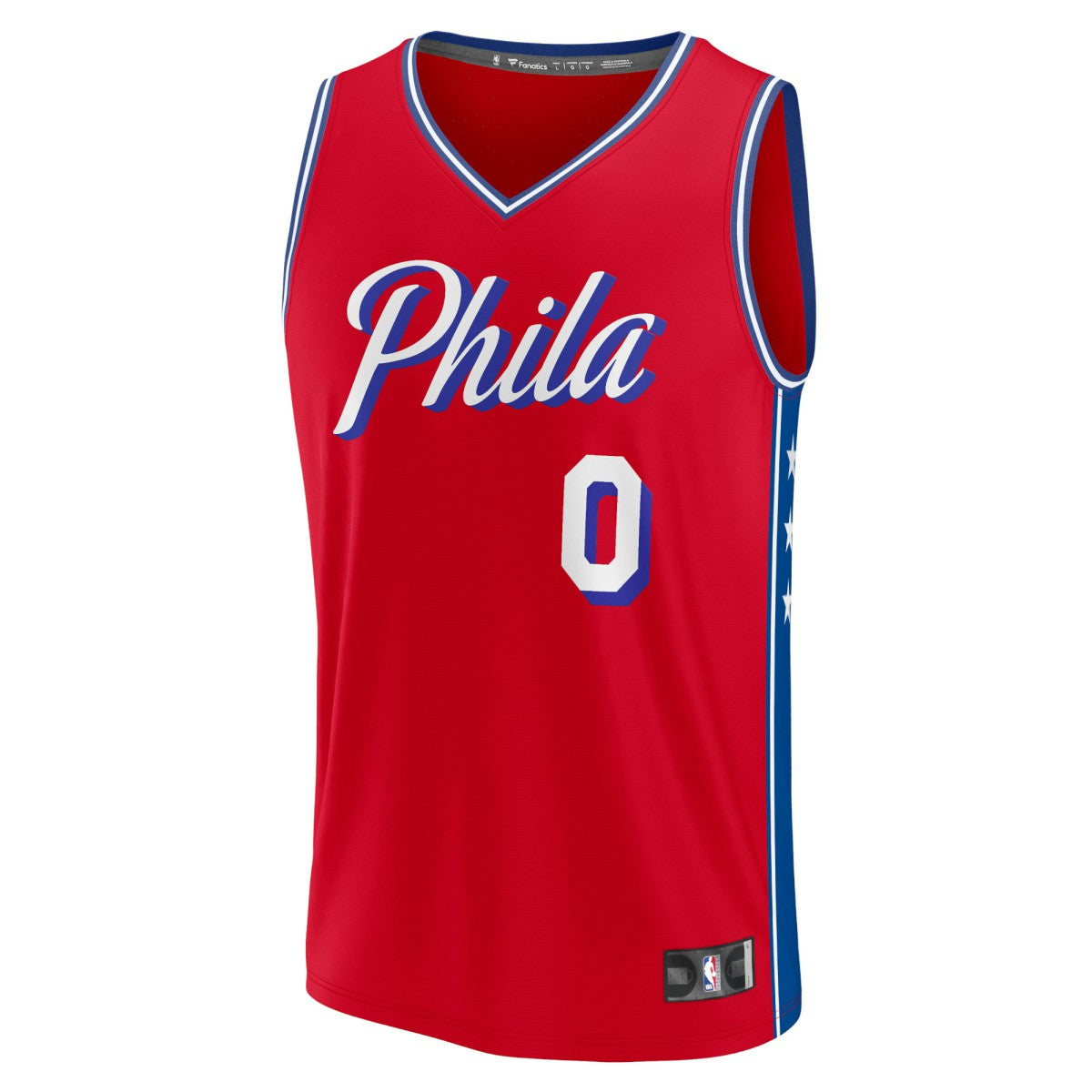 Tyrese Maxey Philadelphia 76ers Fast Break Replica Player Jersey - Statement Edition - Red | Fanatics online