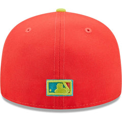 Boston Red Sox   Lava Highlighter Combo 59FIFTY Fitted Hat - Red/Neon Green | New Era