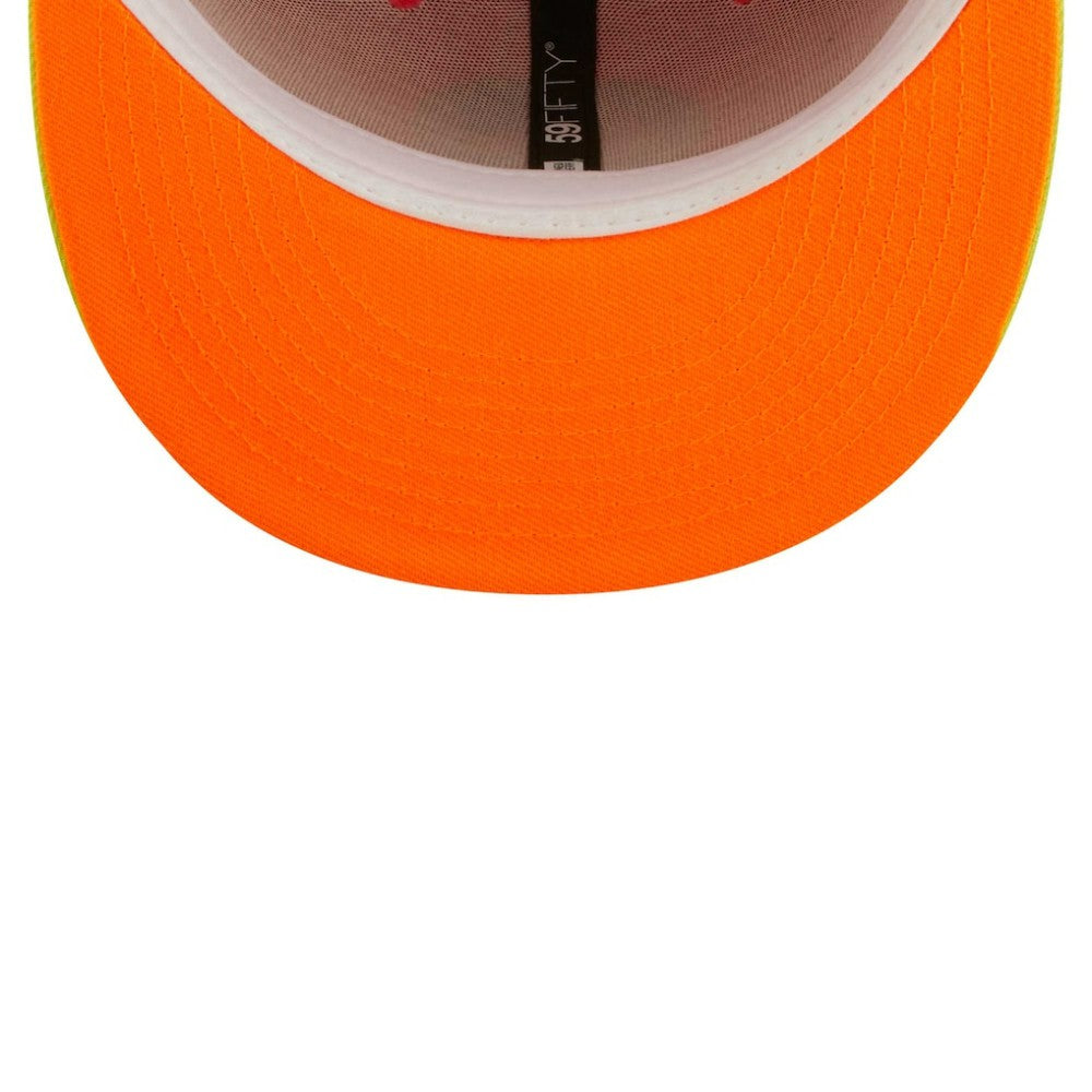Boston Red Sox   Lava Highlighter Combo 59FIFTY Fitted Hat - Red/Neon Green | New Era