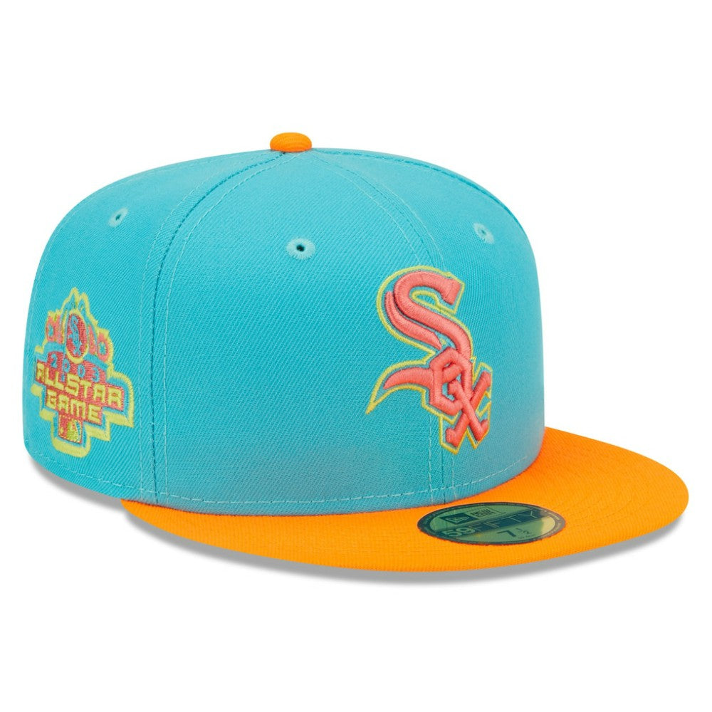 Chicago White Sox Vice Highlighter 59FIFTY Fitted Hat - Blue/Orange | New Era