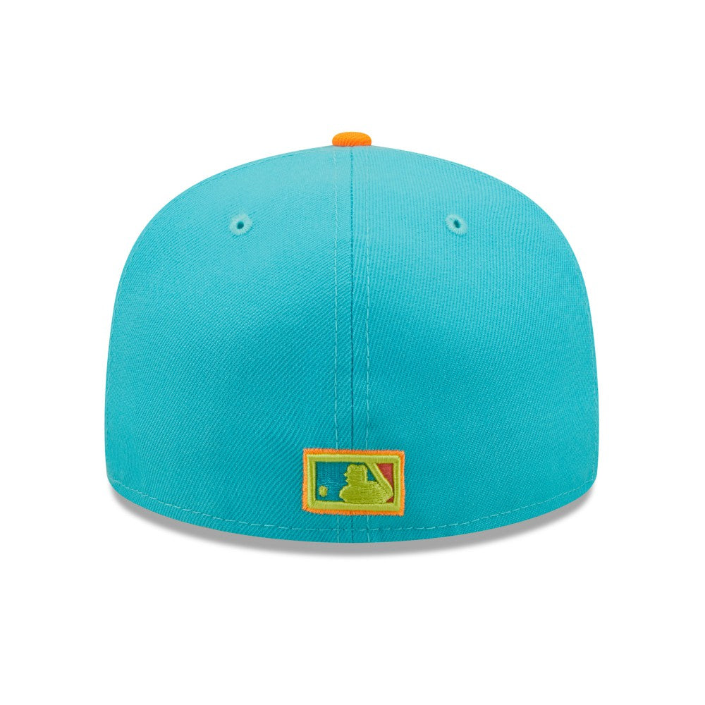Los Angeles Dodgers Vice Highlighter 59FIFTY Fitted Hat - Blue/Orange | New Era