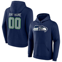 NFL Seattle Seahawks Team Authentic Personalized Name & Number Pullover Hoodie
