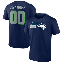 NFL Seattle Seahawks Team Authentic Personalized Name & Number T-Shirt