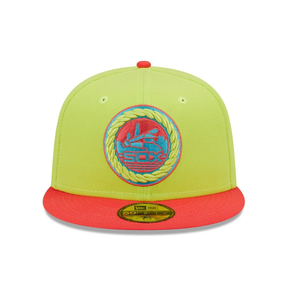 Chicago White Sox 1983 MLB All-Star Game Cyber Highlighter 59FIFTY Fitted Hat - Green/Red | New Era