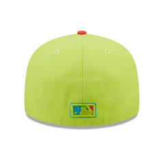 Los Angeles Dodgers Cyber Highlighter 59FIFTY Fitted Hat - Green/Red | New Era