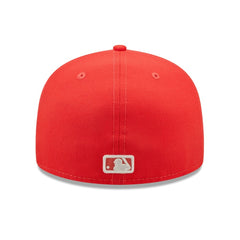 Chicago Cubs Lava Highlighter Logo 59FIFTY Fitted Hat - Red | New Era