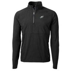 NFL Philadelphia Eagles Cutter & Buck Adapt Eco Knit Hybrid Recycled Quarter-Zip Raglan Jacket