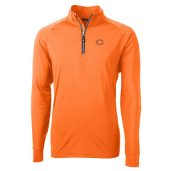 NFL Chicago Bears Cutter & Buck Adapt Eco Knit Stretch Recycled Quarter-Zip Jacket