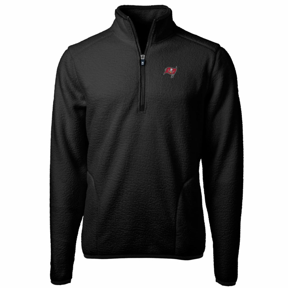 NFL Tampa Bay Buccaneers Cutter & Buck Cascade Eco Sherpa Fleece Quarter-Zip Pullover Jacket