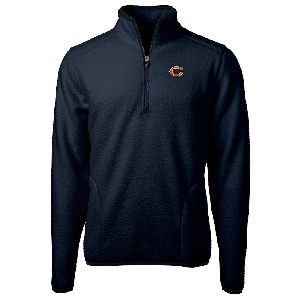 NFL Chicago Bears Cutter & Buck Cascade Eco Sherpa Fleece Quarter-Zip Pullover Jacket